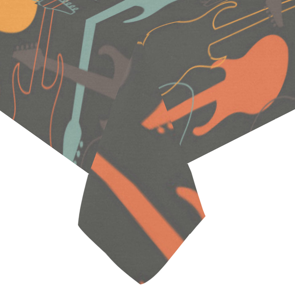 electric guitars pattern Tablecloth