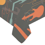electric guitars pattern Tablecloth