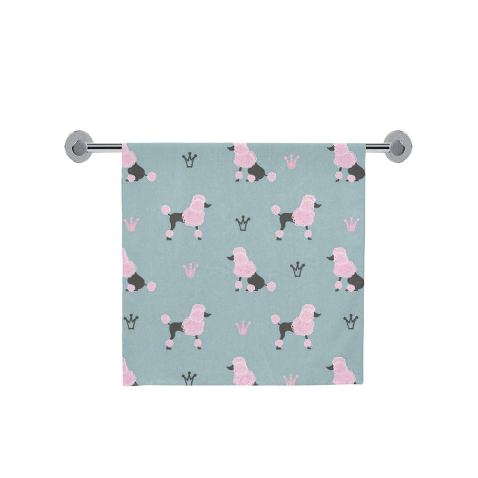 poodle dog pattern Bath Towel