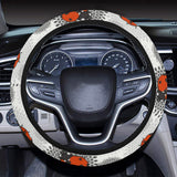 Ladybug Pattern Print Design 05 Car Steering Wheel Cover