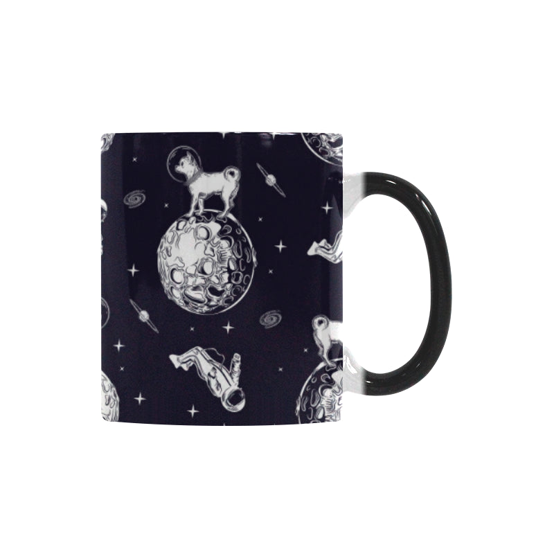 Chihuahua space helmet astronaut pattern Morphing Mug Heat Changing Mug