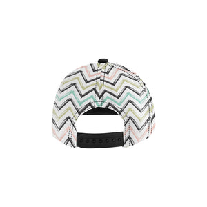 zigzag  chevron paint pattern All Over Print Snapback Cap