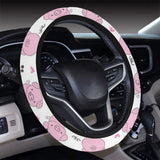 Pig Pattern Print Design 03 Car Steering Wheel Cover