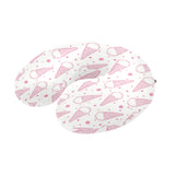 Hand drawn ice cream pattern U-Shaped Travel Neck Pillow