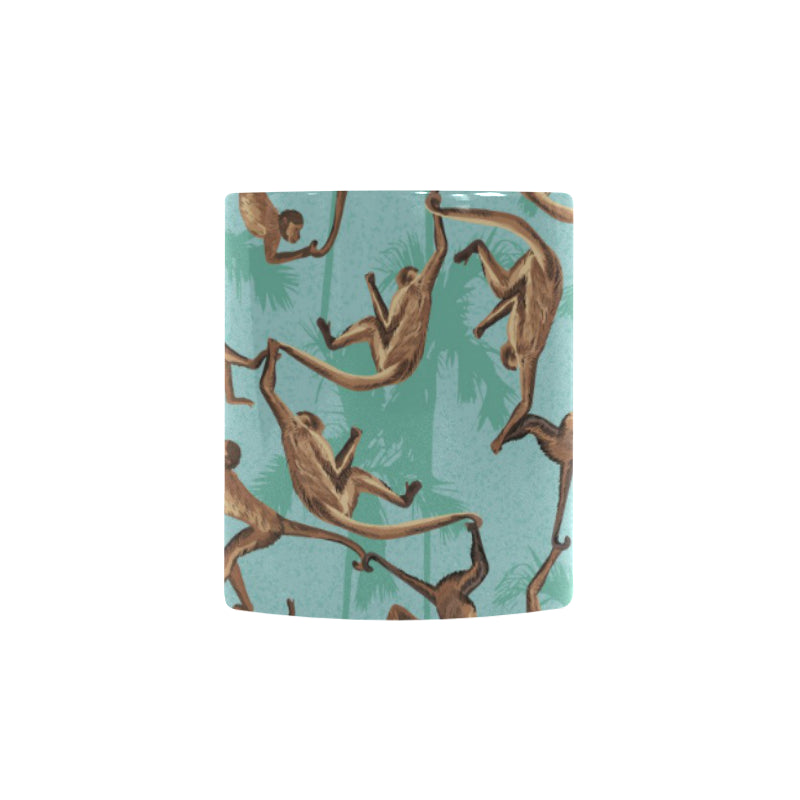 Monkey Palm tree background Morphing Mug Heat Changing Mug