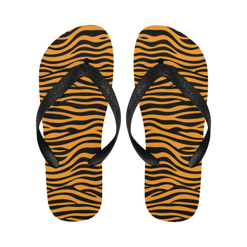 Bengal tigers skin print pattern background Unisex Flip Flops