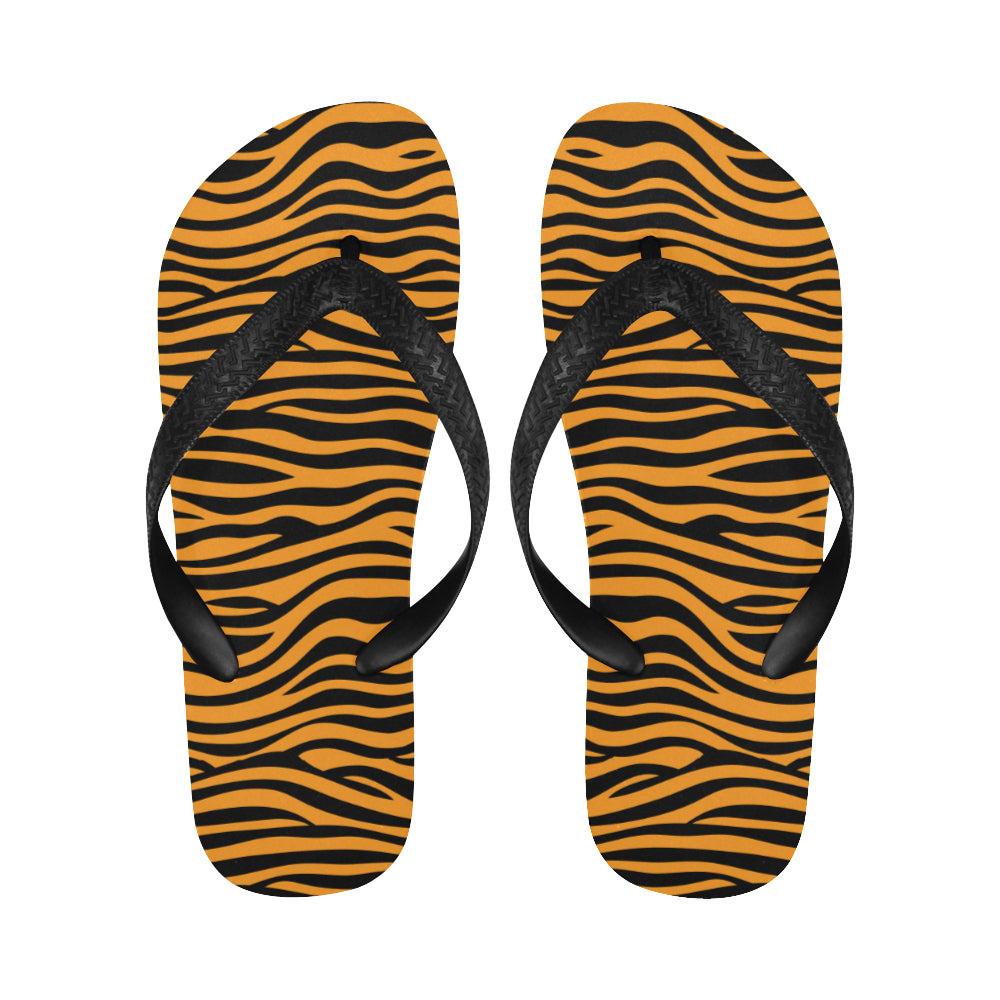 Bengal tigers skin print pattern background Unisex Flip Flops