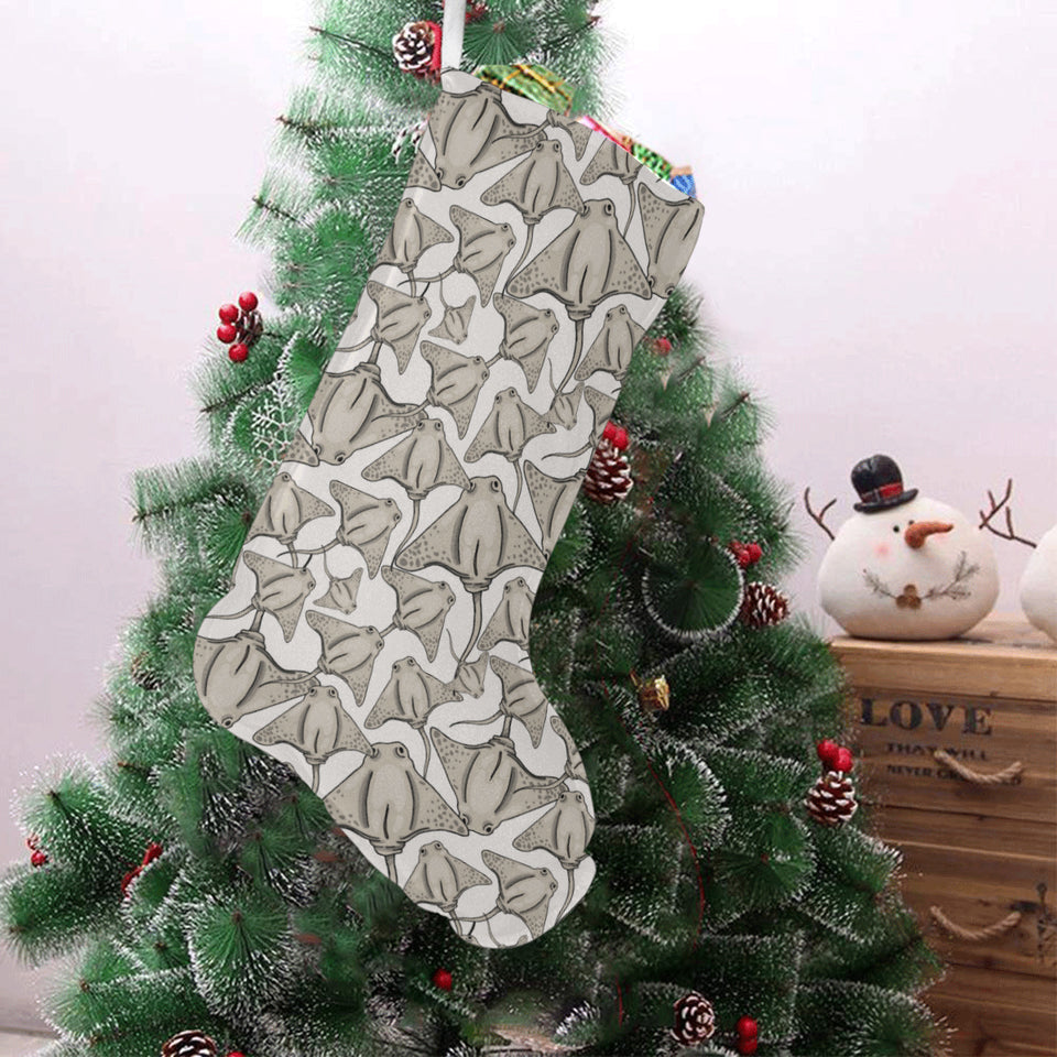 Stingray Pattern Print Design 05 Christmas Stocking