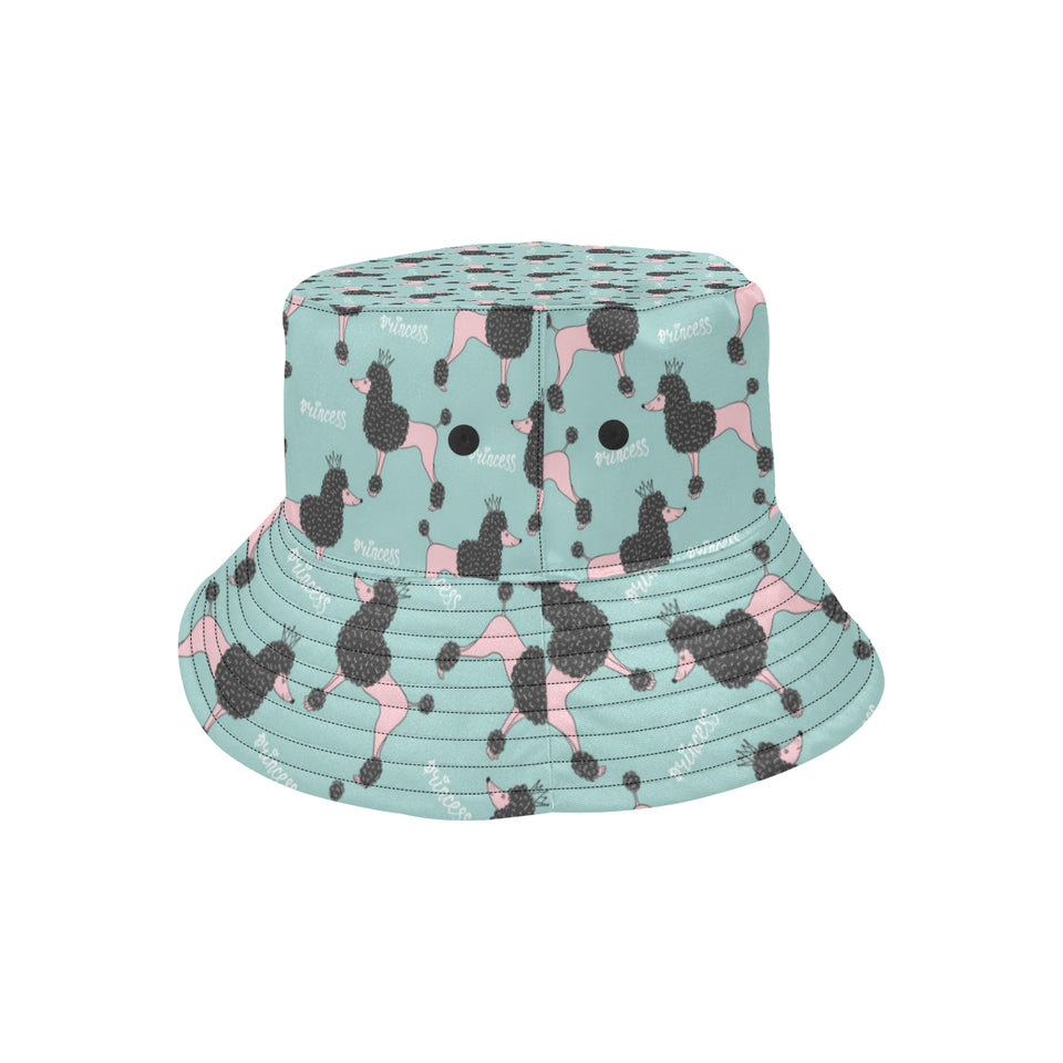 poodle dog green background Unisex Bucket Hat