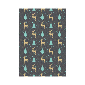 Deers star tree pattern House Flag Garden Flag