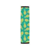 Pineapples pattern green background Car Seat Belt Cover