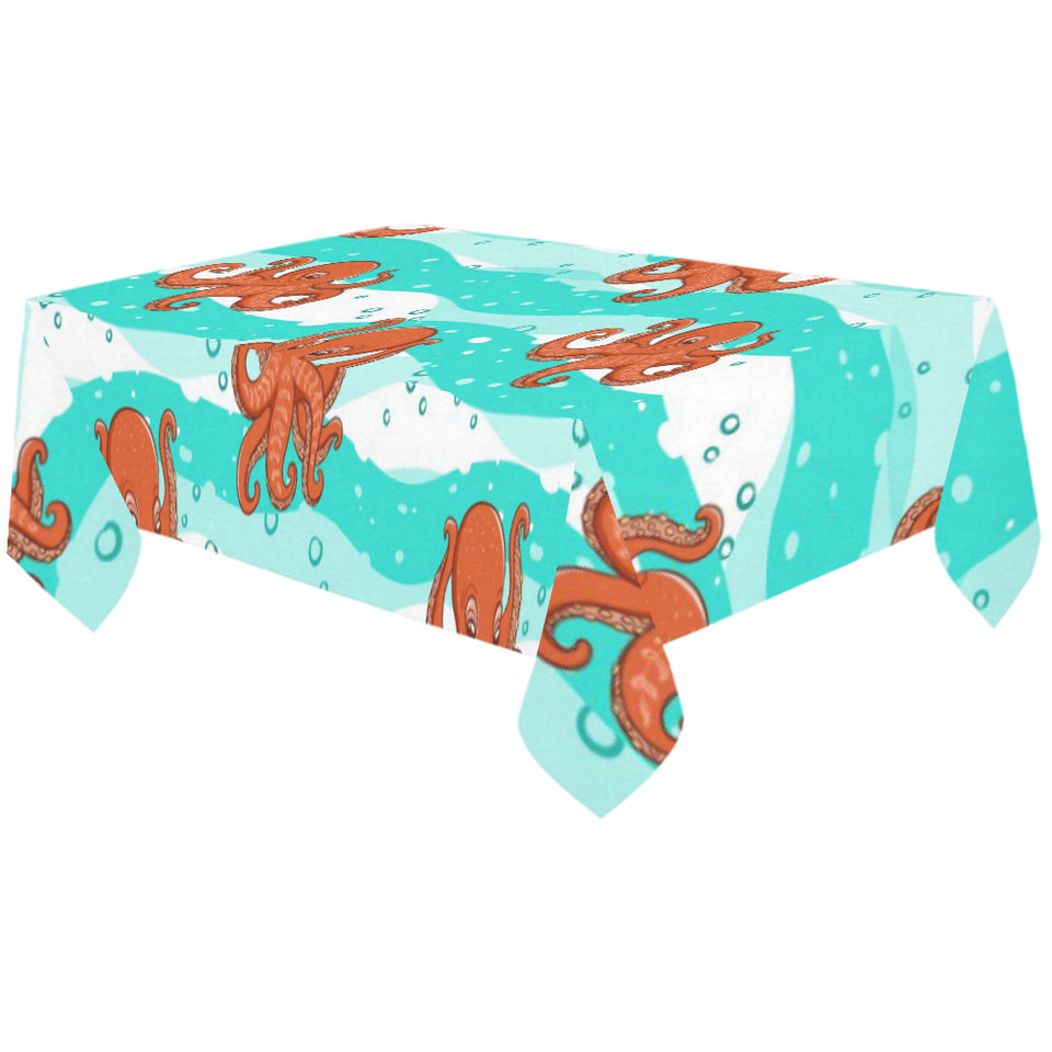 Octopuses sea wave background Tablecloth