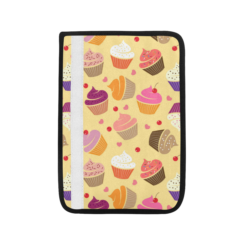 cake cupcake heart cherry pattern Car Seat Belt Cover