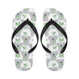 Hand drawn Koala leaves pattern Unisex Flip Flops