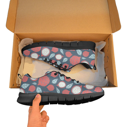 dragon fruits dark blue background Women's Sneaker Shoes