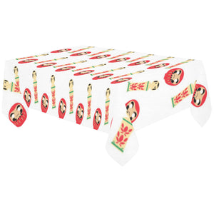 Daruma japanese wooden doll Tablecloth
