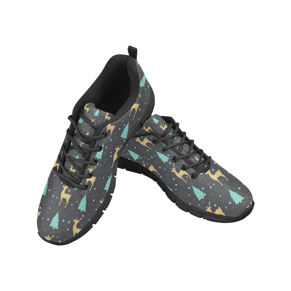 Deers star tree pattern Women's Sneaker Shoes