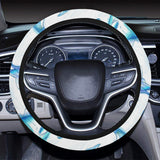 Watercolor dolphin pattern Car Steering Wheel Cover