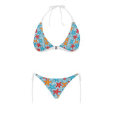 Blue red orange starfish pattern Sexy Bikinis Two-Piece Swimsuits