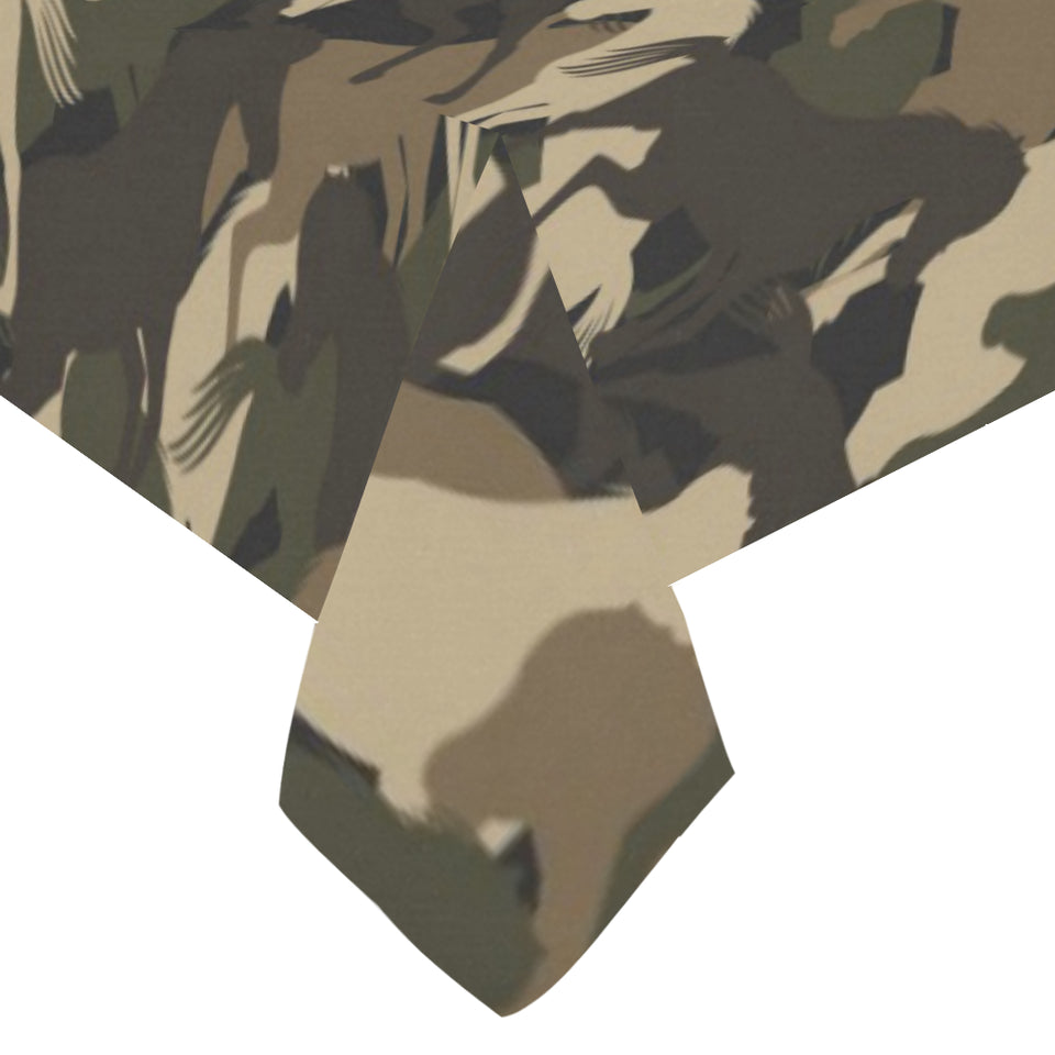 Horse Camouflage Pattern Tablecloth
