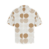 Gold Texture mushroom pattern Men's All Over Print Hawaiian Shirt