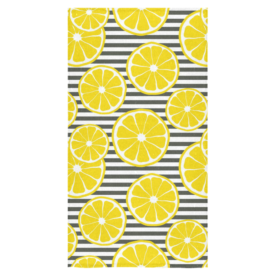 slice of lemon design pattern Bath Towel