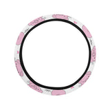Pig Pattern Print Design 03 Car Steering Wheel Cover