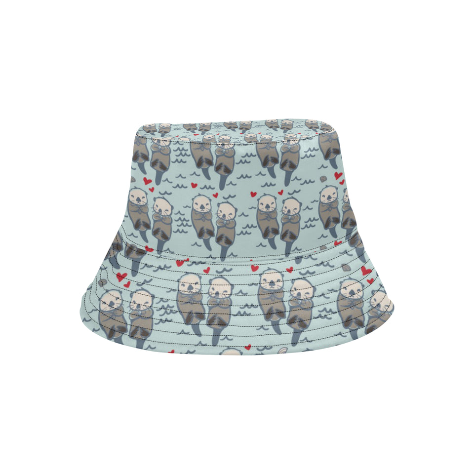 Lovely Sea Otter Pattern Unisex Bucket Hat