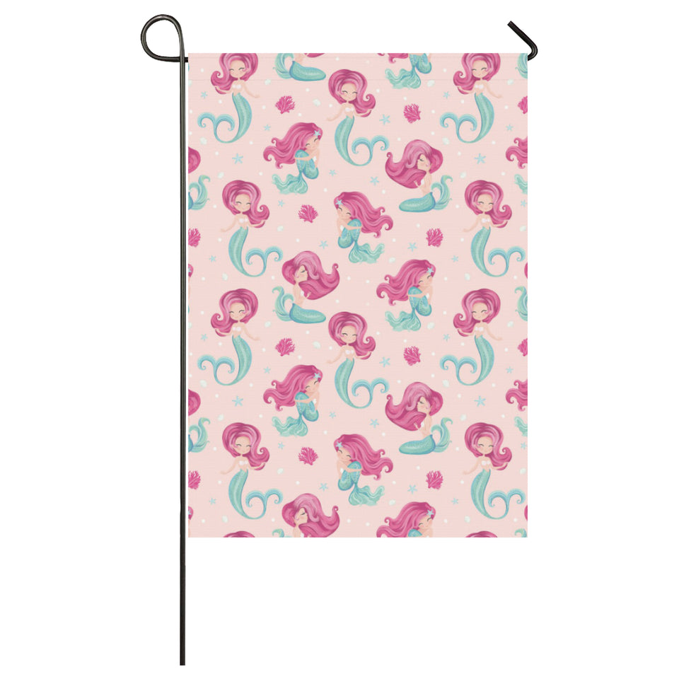 Cute little mermaid pattern House Flag Garden Flag