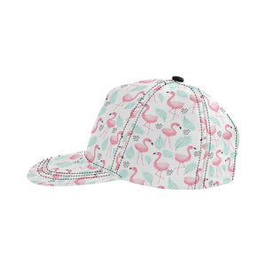 Cute flamingo pattern All Over Print Snapback Cap