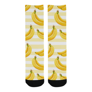 Banana pattern blackground Crew Socks