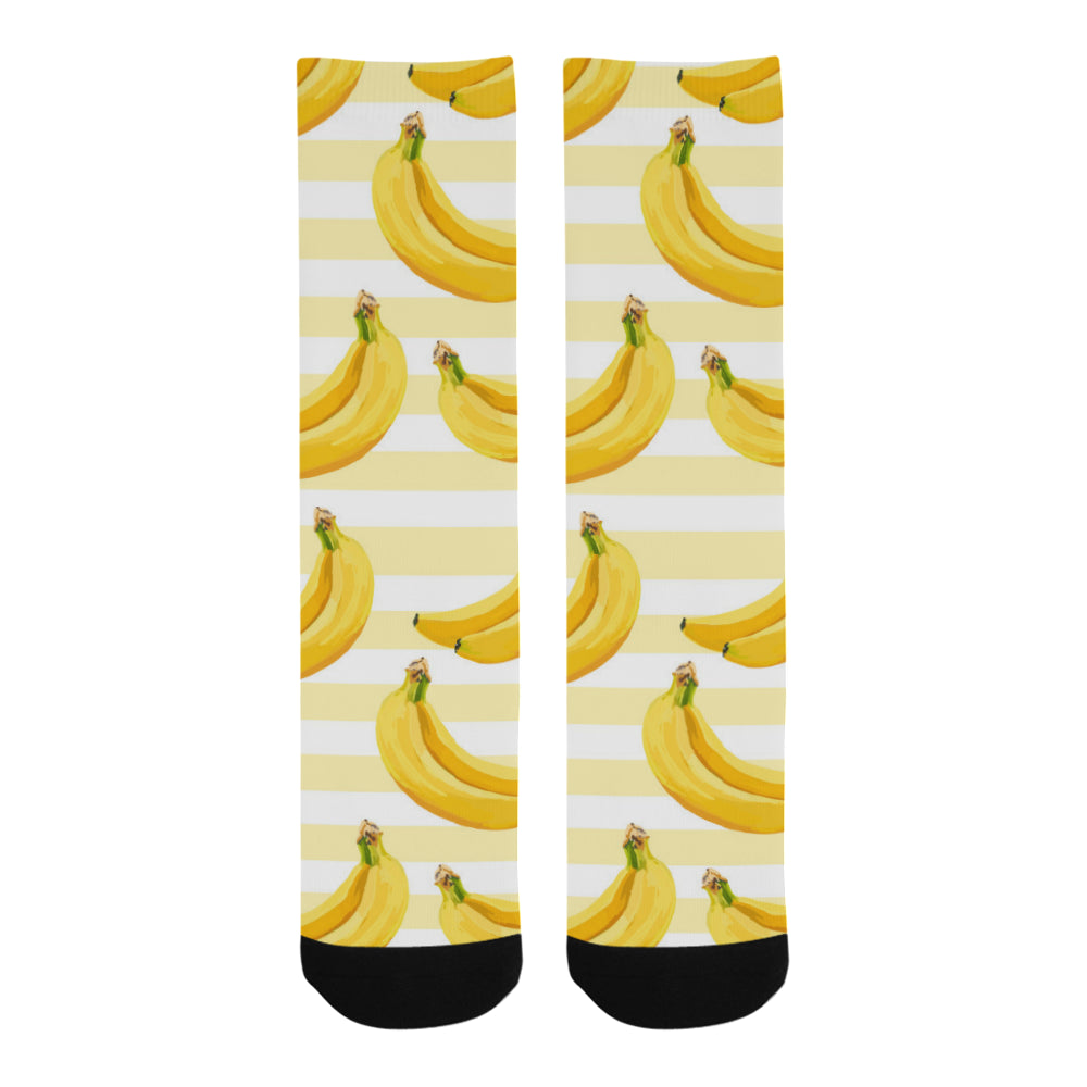 Banana pattern blackground Crew Socks