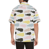 Whale dot pattern Men's All Over Print Hawaiian Shirt