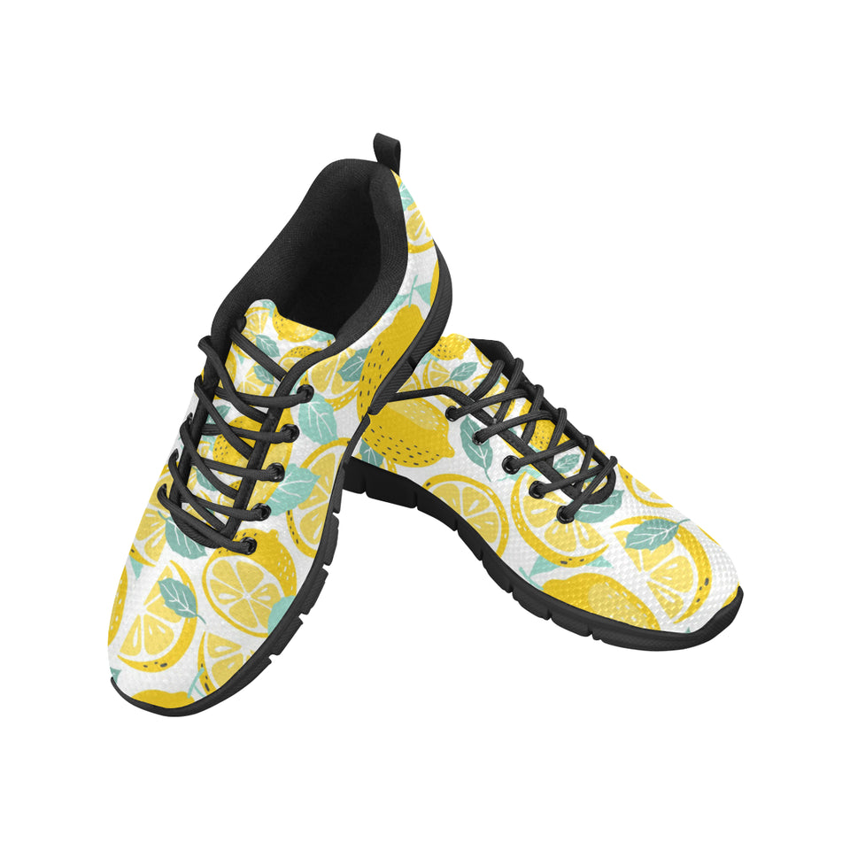 lemon design pattern Women's Sneaker Shoes