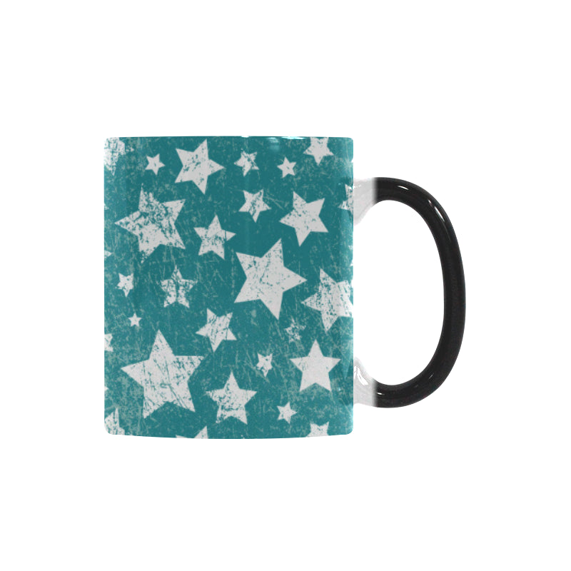 Vintage star pattern Morphing Mug Heat Changing Mug