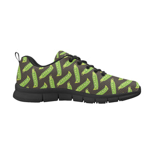 Green Peas Pattern Print Design 05 Men's Breathable Sneakers ( Model 055)