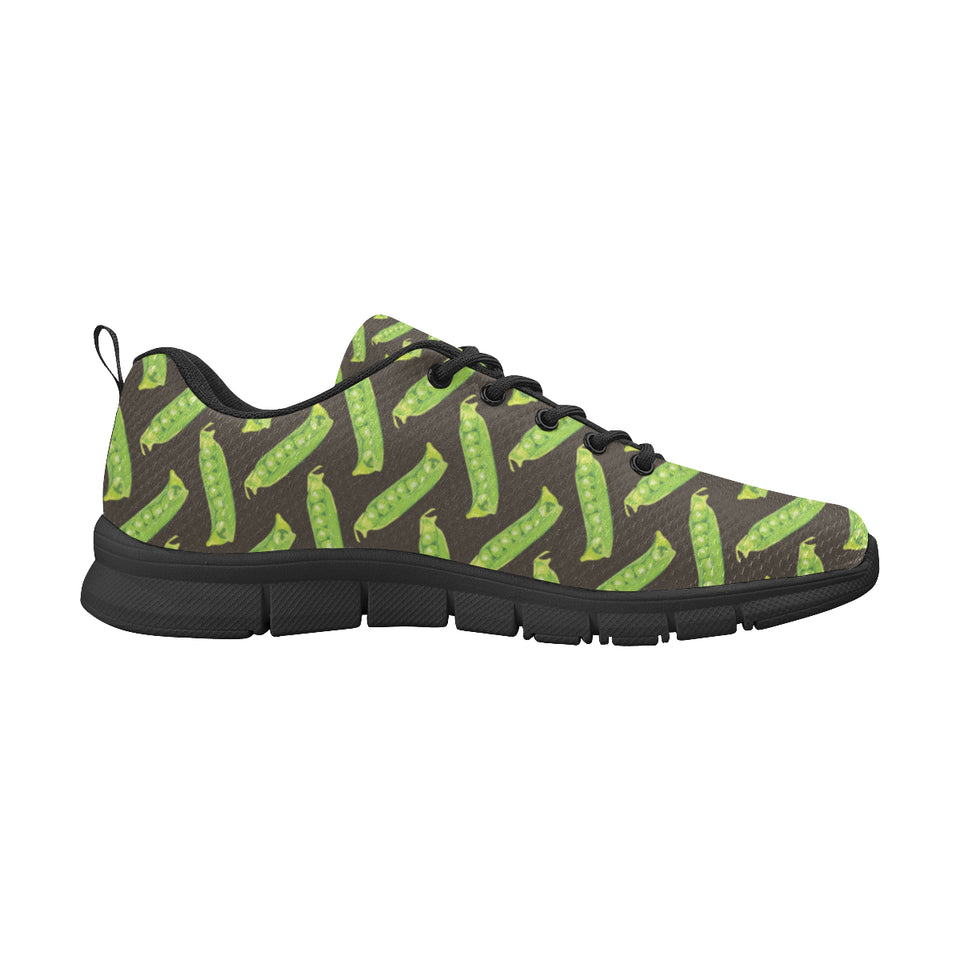 Green Peas Pattern Print Design 05 Men's Breathable Sneakers ( Model 055)
