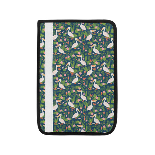Pelican Pattern Print Design 05 Car Seat Belt Cover