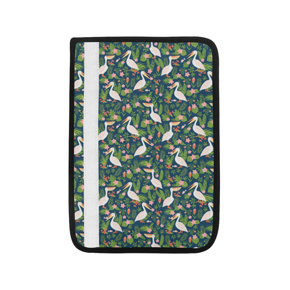 Pelican Pattern Print Design 05 Car Seat Belt Cover