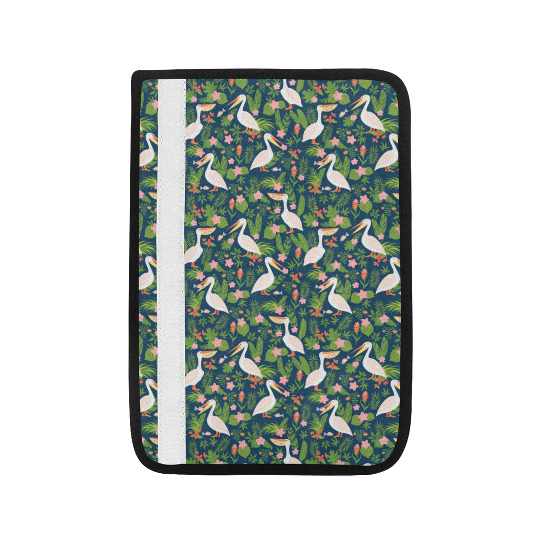 Pelican Pattern Print Design 05 Car Seat Belt Cover