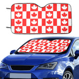 Canada Pattern Print Design 05 Car Sun Shade