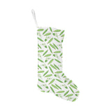 Green Peas Pattern Print Design 04 Christmas Stocking