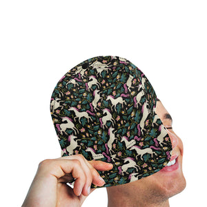 Unicorns forest background All Over Print Snapback Cap