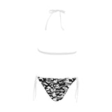Black white camouflage pattern Sexy Bikinis Two-Piece Swimsuits