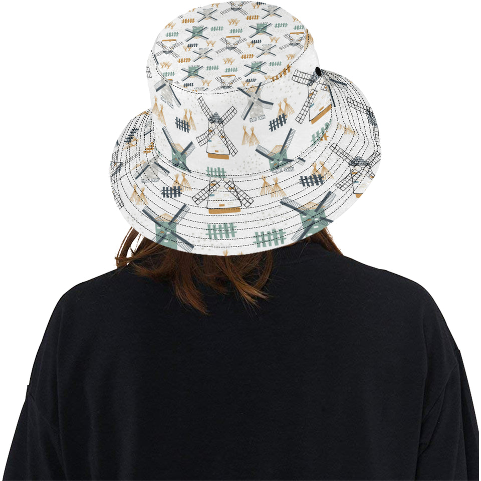 windmill pattern Unisex Bucket Hat