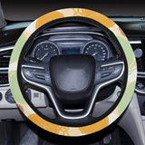 Bicycle Pattern Print Design 01 Car Steering Wheel Cover