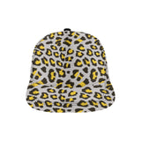 Gray Leopard print pattern All Over Print Snapback Cap