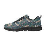 Raccoon tropical leaves pattern Women's Sneaker Shoes