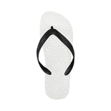 arabic white pattern Unisex Flip Flops