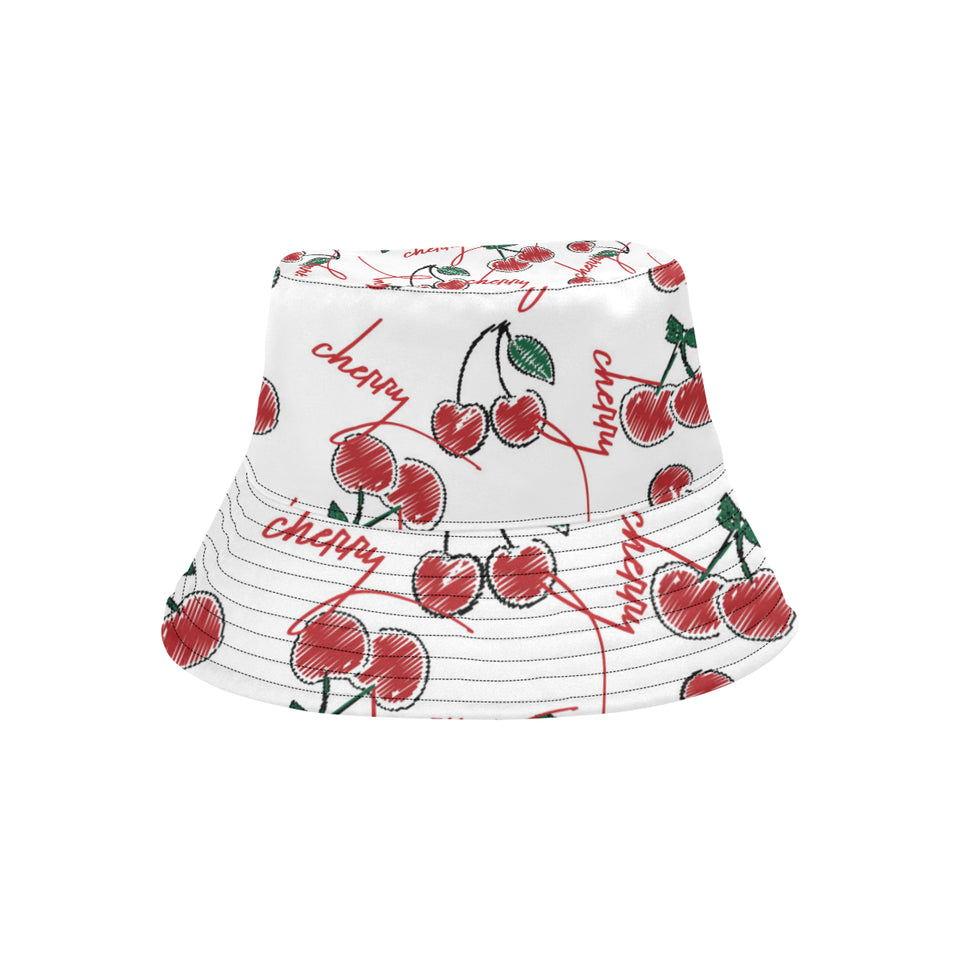 Hand drawn cherry pattern Unisex Bucket Hat
